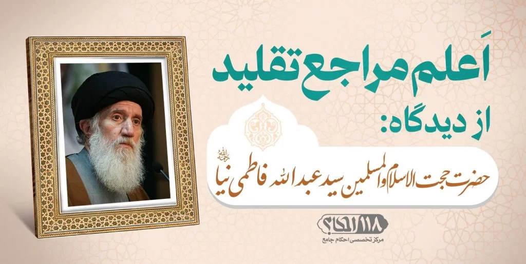 حضرت حجت الاسلام و المسلمین سید عبدالله فاطمی نیا